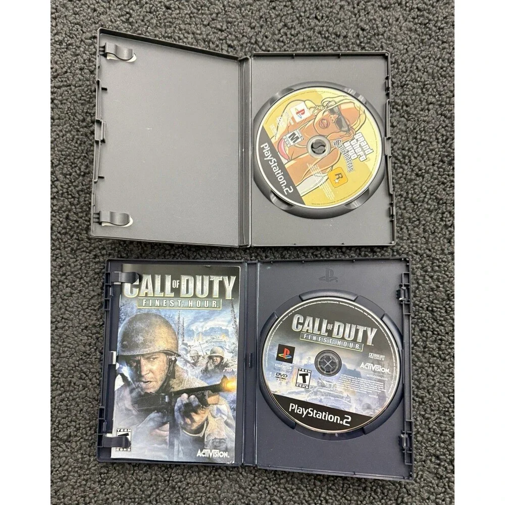 Lot of 2 PS2 (Grand Theft Auto San Andreas / Call of Duty Final Hour